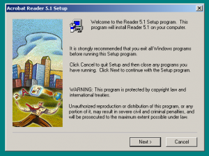 Adobe Reader 5 Install