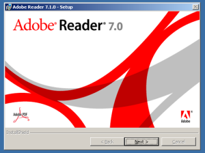Adobe Reader 7 Install